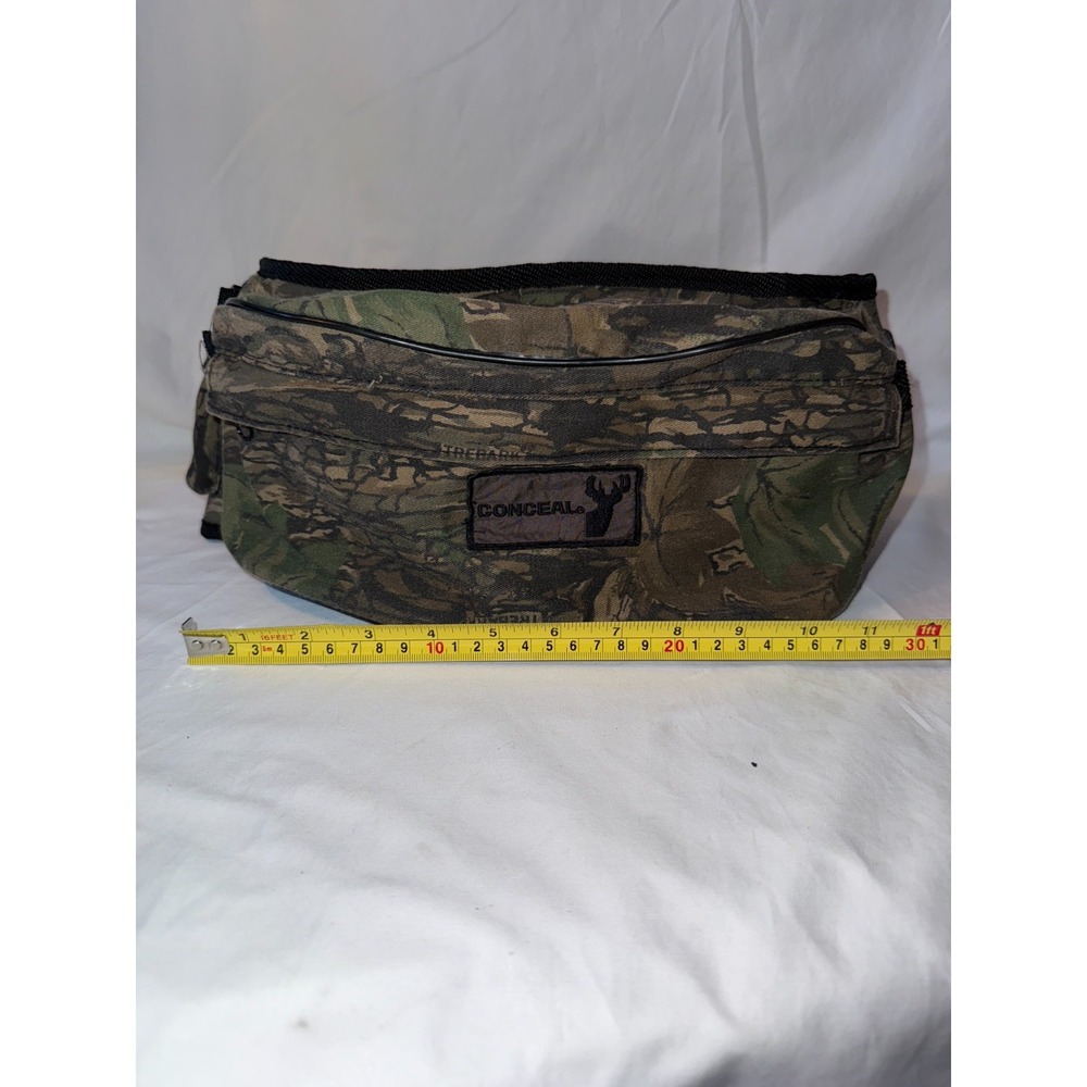 Conceal Fanny Pack Belt Bag Green Trebark Camo Hunting Waist‎ Bag 10.5" x 5" - Picture 4 of 9